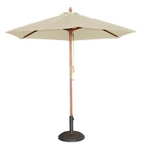 Bolero Parasol creme rond 2,5 meter | 2,37(h) x 2,5(Ø)m 
