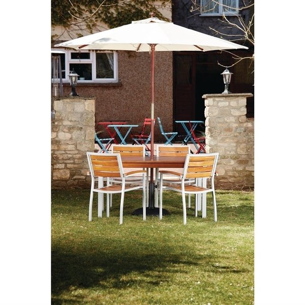 Parasol creme rond 2,5 meter | 2,37(h) x 2,5(Ø)m