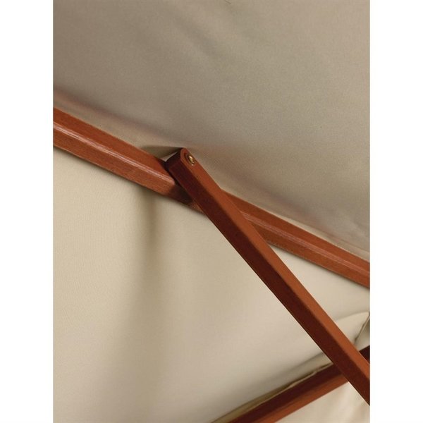 Parasol creme rond 3 meter | 2,52(h) x 3(Ø)m