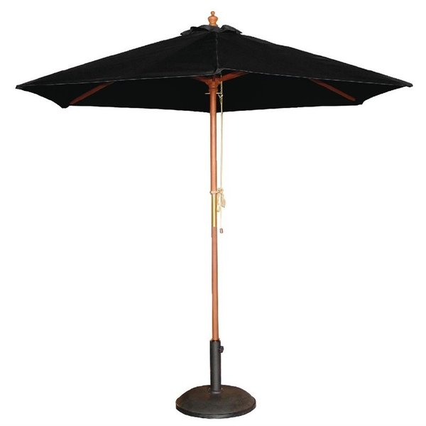 Parasol rond zwart 3 meter | 2,52(h) x 3(Ø)m