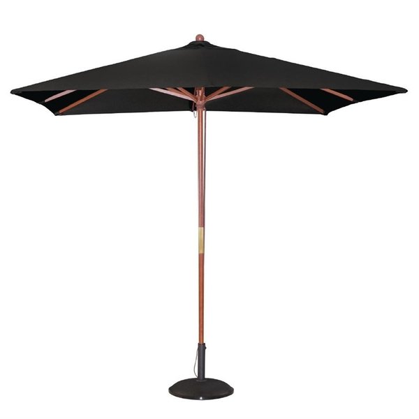 Parasol vierkant zwart 2,5 meter | 2,7(h)x 2,5(Ø)m