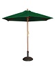Bolero Parasol rond groen 2,5 meter | 2,37(h) x 2,5(Ø)m 