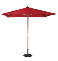 Bolero Parasol vierkant rood 2,5 meter | 2,7(h) x 2,5(b) x 2,5(d)m