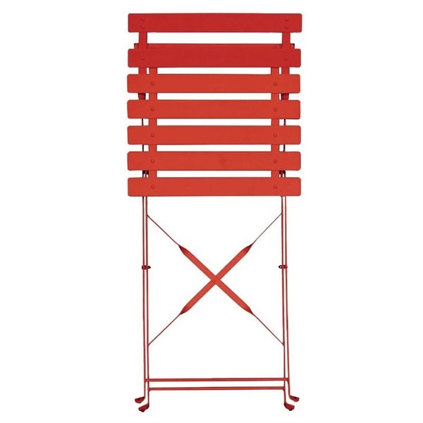 Opklapbare Stoelen | Staal | Red | In-/Outdoor | 2 Stuks | 387x471x800(h)mm