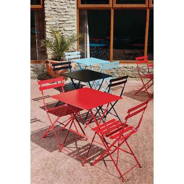 Opklapbare Stoelen | Staal | Turquoise | In-/Outdoor | 2 Stuks | 387x471x800(h)mm