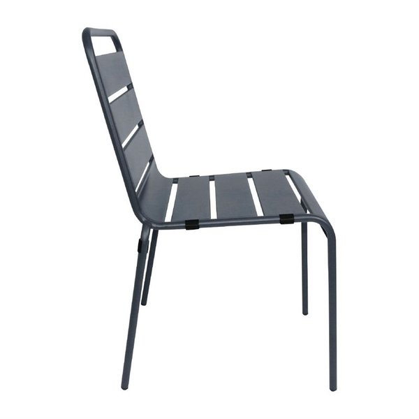 Stoelen | Staal | Grey | In-/Outdoor | Stapelbaar | 4 Stuks | 470x570x830(h)mm