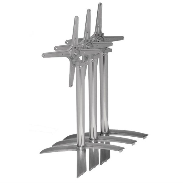Tafelonderstel | Aluminium | Glanzend | Kantelbaar | 618x618x680(h)mm
