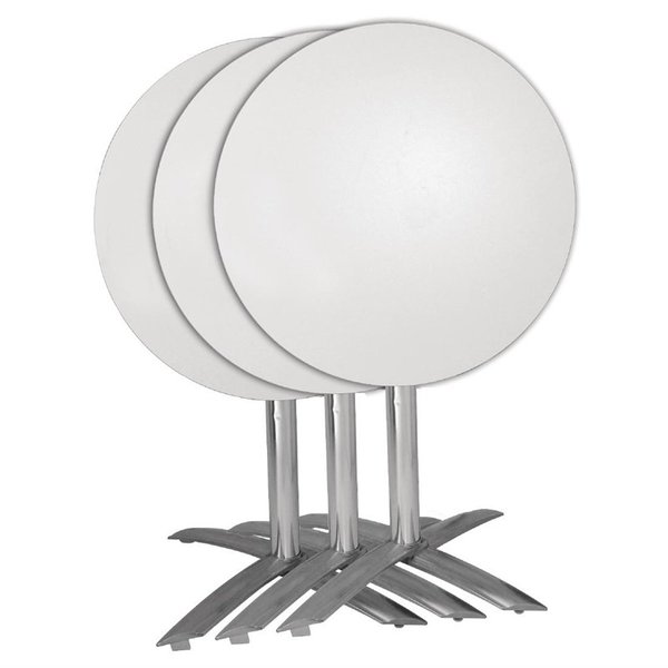 Tafelonderstel | Aluminium | Glanzend | Kantelbaar | 618x618x680(h)mm