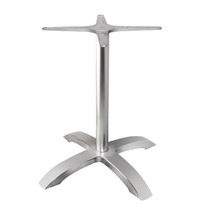 Tafelonderstel met 4 poten geborsteld aluminium | 660x660x680(h)mm Tafelonderstel met 4 poten geborsteld aluminium | 660x660x680(h)mm