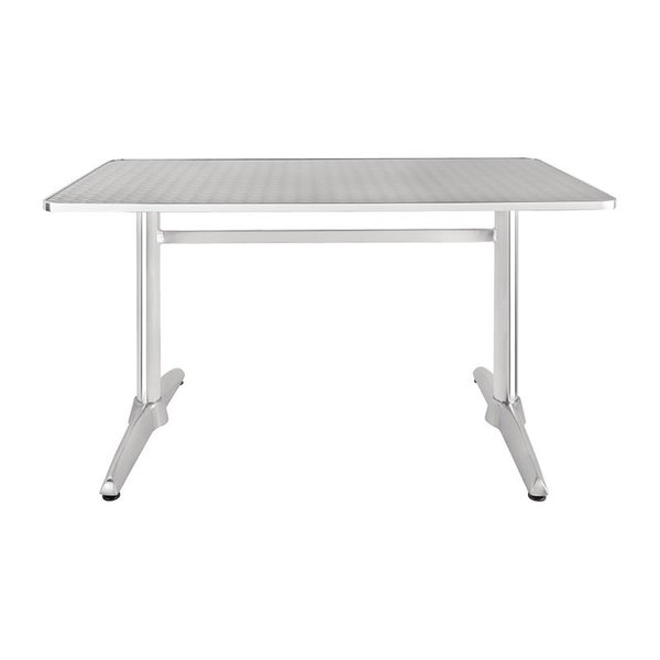 Tafel | RVS/Aluminium | RVS Blad | Aluminium Frame | In-/Outdoor | 1200x600x720(h)mm
