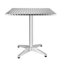 Vierkante RVS bistrotafel 70cm | 700x700x720(h)mm Vierkante RVS bistrotafel 70cm | 700x700x720(h)mm
