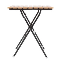 Bolero Vierkante imitatiehouten tafel 60cm | 600x600x695(h)mm
