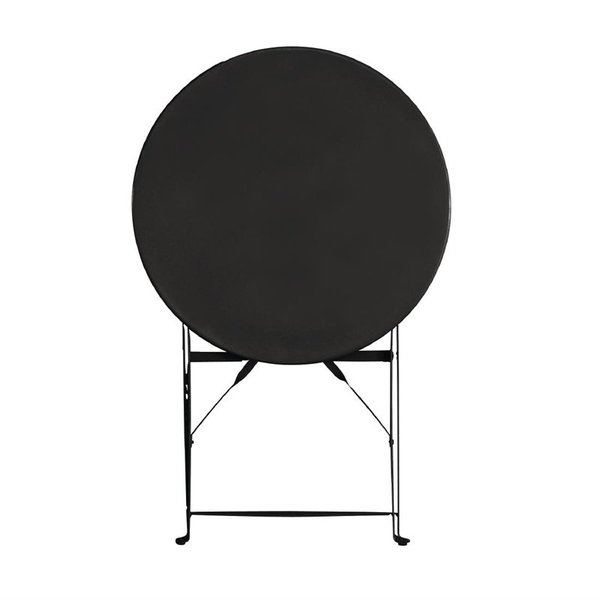 Inklapbare Tafel | Staal | Zwart | In-/Outdoor | Ø595x710(h)mm