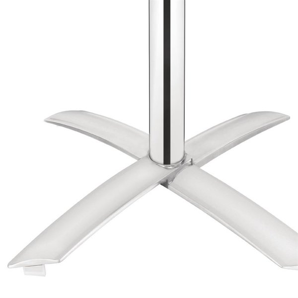 Inklapbare Tafel | RVS/Aluminium | RVS Blad | Aluminium Frame | In-/Outdoor | Ø600x720(h)mm