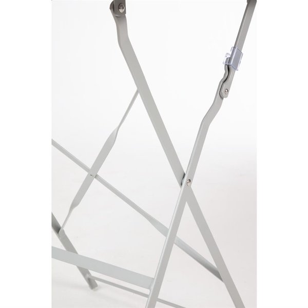 Inklapbare Tafel | Staal | Grijs | In-/Outdoor | 600x600x710(h)mm