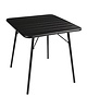Bolero Inklapbare Tafel | Staal | Zwart | In-/Outdoor | 700x700x710(h)mm 