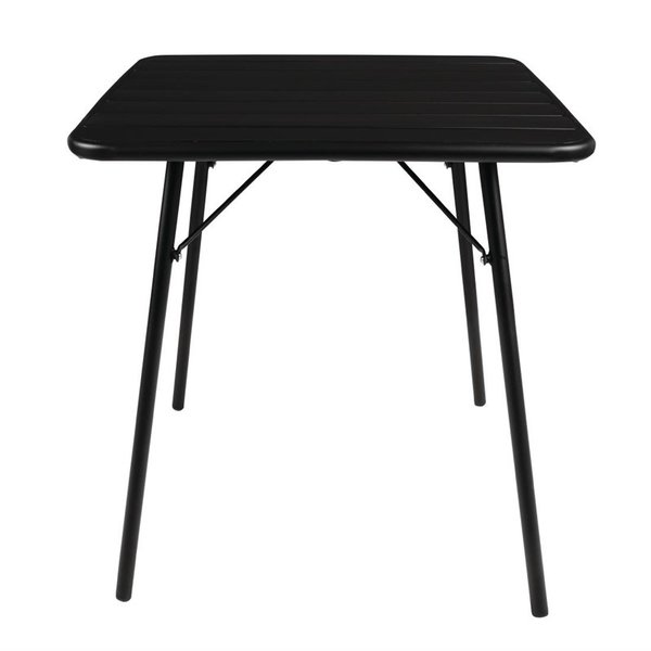 Inklapbare Tafel | Staal | Zwart | In-/Outdoor | 700x700x710(h)mm