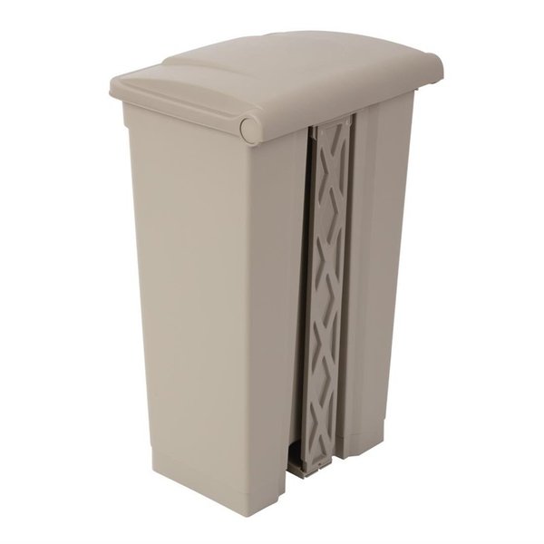 Pedaalemmer | Kunststof (Beige) | 87L | Klapdeksel | 495x400x820(h)mm
