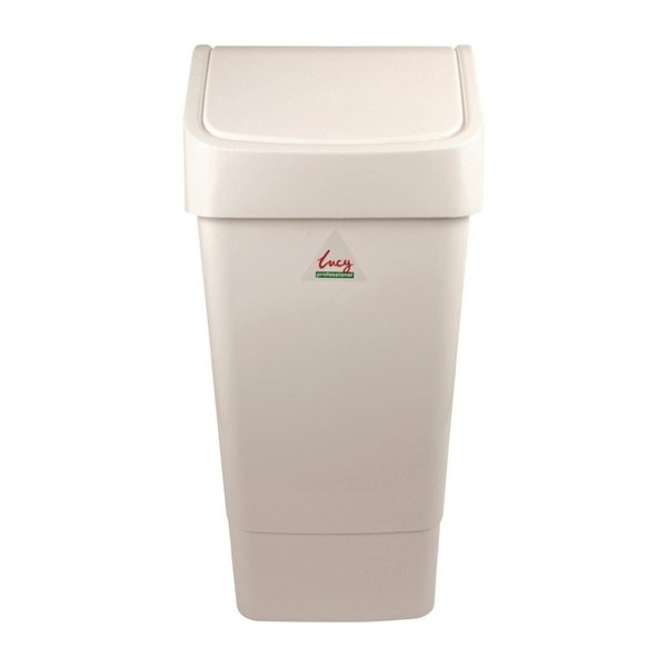 Afvalbak | SYR | Kunststof (Wit) | 50L | Tuimeldeksel | 330x320x710(h)mm