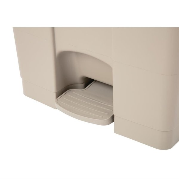 Pedaalemmer | Kunststof (Beige) | 65L | Klapdeksel | 495x400x670(h)mm