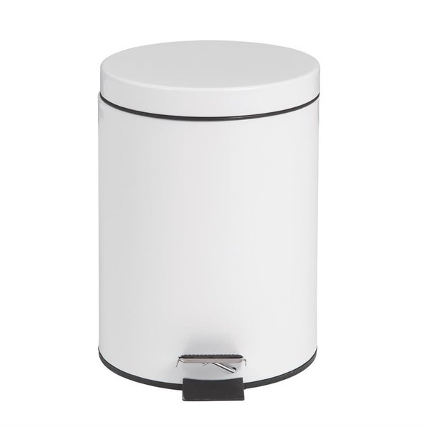 Pedaalemmer | RVS (Wit) | 5L | Klapdeksel | Ø203x284(h)mm
