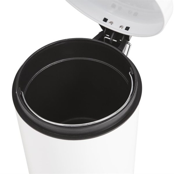Pedaalemmer | RVS (Wit) | 5L | Klapdeksel | Ø203x284(h)mm