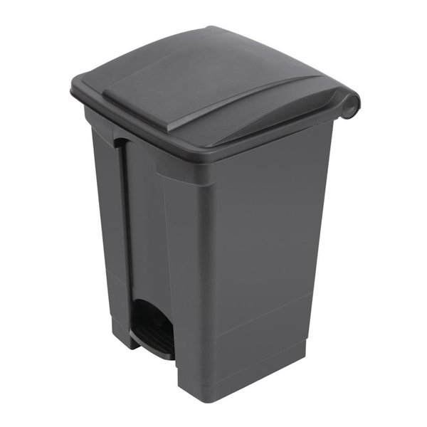 Pedaalemmer | Kunststof (Zwart) | 45L | Klapdeksel | 405x395x600(h)mm