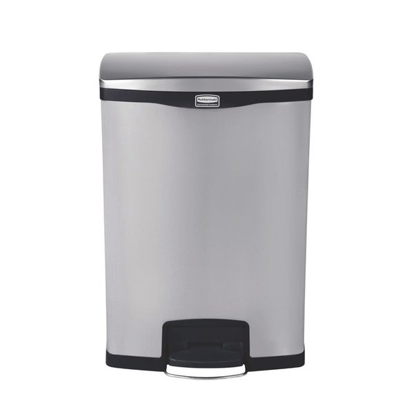 Pedaalemmer | Slim Jim | RVS (Geborsteld) | 90L | Klapdeksel | 690x333x834(h)mm