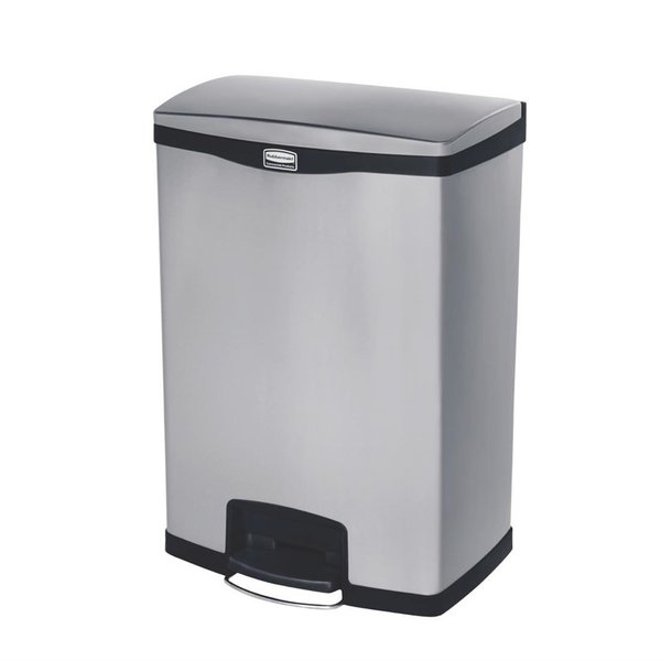Pedaalemmer | Slim Jim | RVS (Geborsteld) | 90L | Klapdeksel | 690x333x834(h)mm