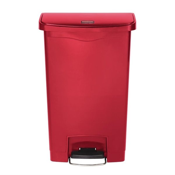 Pedaalemmer | Slim Jim | Kunststof (Rood) | 50L | Klapdeksel | 457x292x719(h)mm