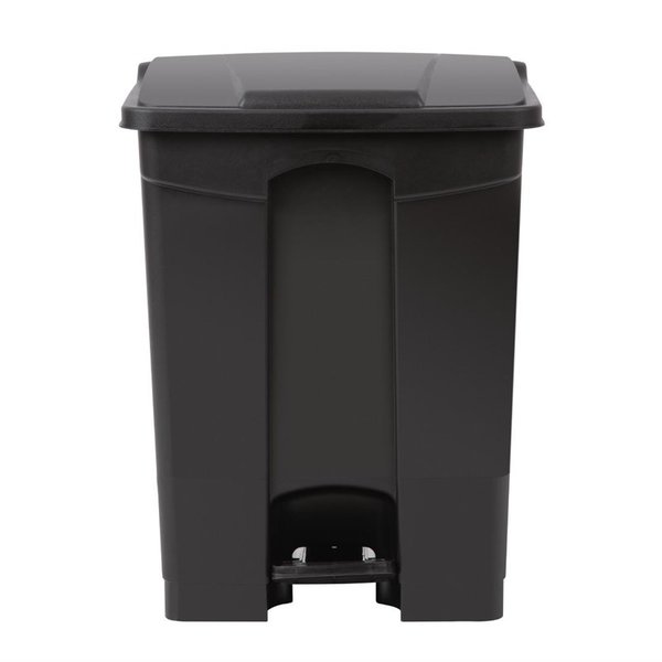 Pedaalemmer | Kunststof (Zwart) | 65L | Klapdeksel | 500x400x656(h)mm