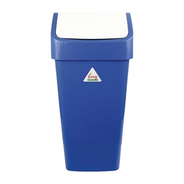 Afvalbak | SYR | Kunststof (Blauw) | 50L | Tuimeldeksel | 330x320x710(h)mm