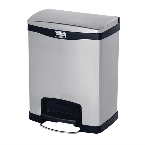 Pedaalemmer | Slim Jim | RVS (Geborsteld) | 30L | Klapdeksel | 545x256x588(h)mm