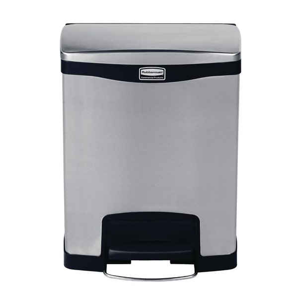 Pedaalemmer | Slim Jim | RVS (Geborsteld) | 30L | Klapdeksel | 545x256x588(h)mm