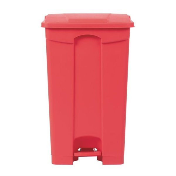 Pedaalemmer | Kunststof (Rood) | 87L | Klapdeksel | 495x400x820(h)mm