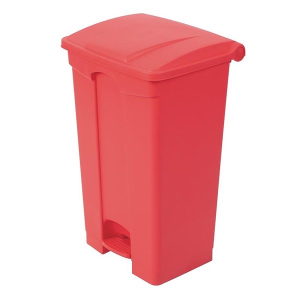 Pedaalemmer | Kunststof (Rood) | 87L | Klapdeksel | 495x400x820(h)mm