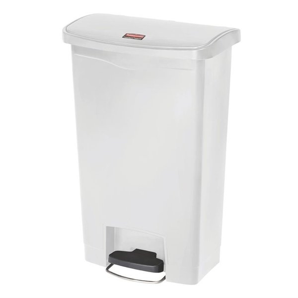 Pedaalemmer | Slim Jim | Kunststof (Wit) | 50L | Klapdeksel | 527x343x720(h)mm