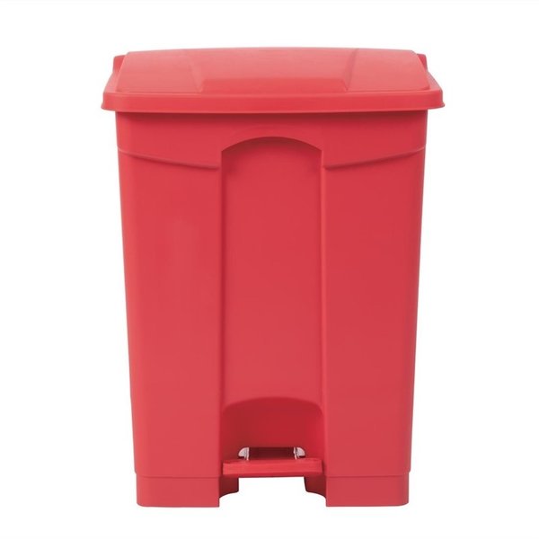 Pedaalemmer | Kunststof (Rood) | 65L | Klapdeksel | 495x400x670(h)mm