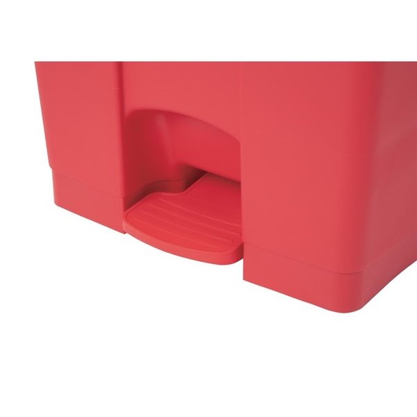 Pedaalemmer | Kunststof (Rood) | 65L | Klapdeksel | 495x400x670(h)mm