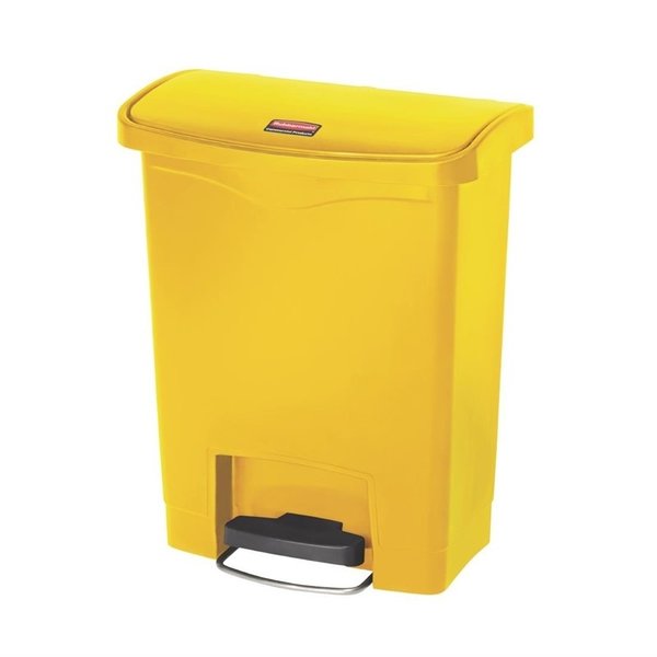 Pedaalemmer | Slim Jim | Kunststof (Geel) | 30L | Klapdeksel | 496x311x565(h)mm