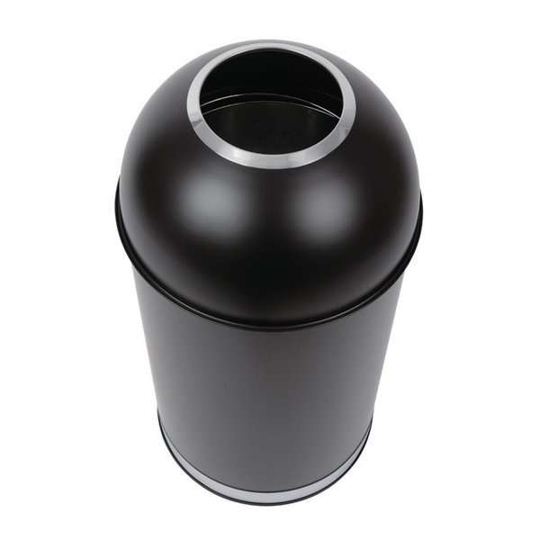 Afvalbak | Metaal (Zwart) | 40L | Open | Ø360x720(h)mm