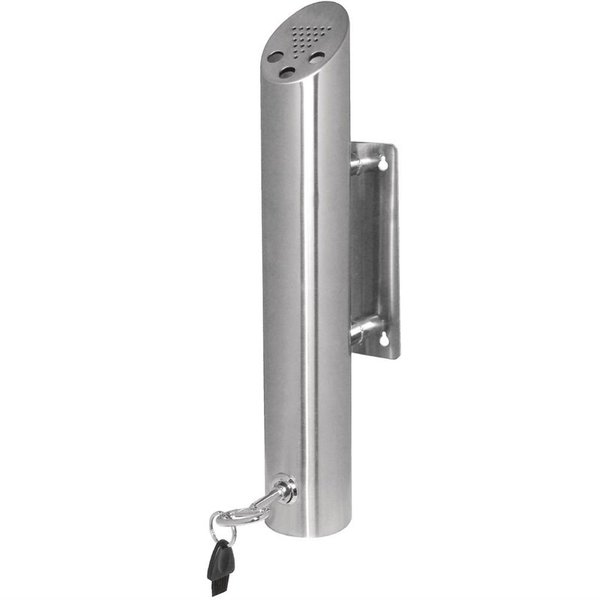 Asbakzuil | Wandmodel | RVS | Ø75x460(h)mm