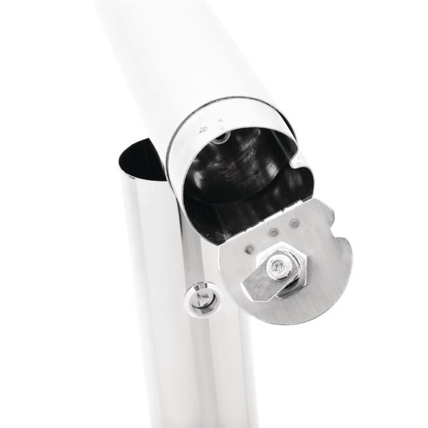 Staand model RVS peukenzuil afsluitbaar | 92(h) x 7,5(Ø)cm