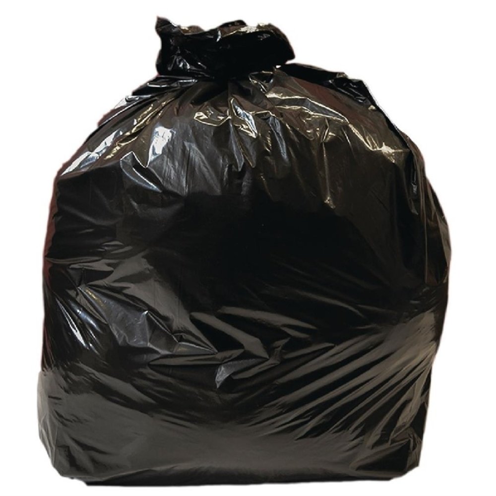 standaard kwaliteit vuilniszakken zwart | 10 stuks / 90L | 40,6(DB)x37,7(OB)x96,5(L)cm - Horecagemak