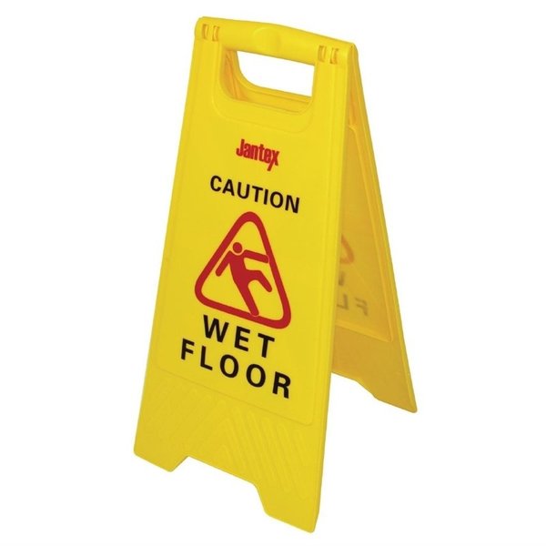 Waarschuwingsbord | Kunststof | "Wet Floor" | Hoogte 640mm