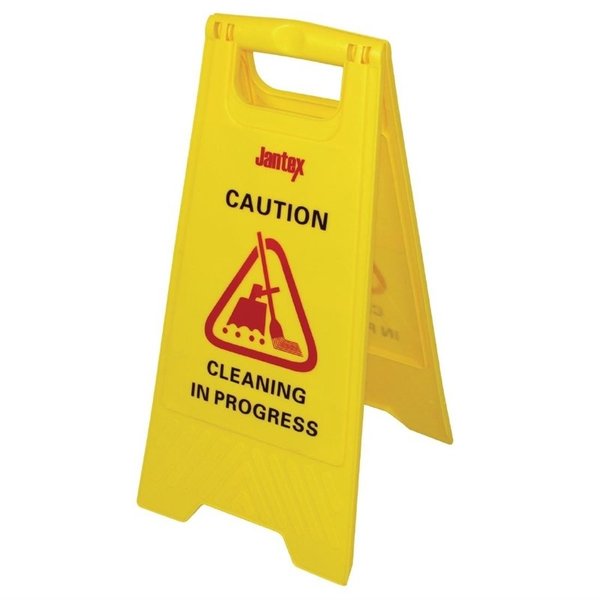 Waarschuwingsbord | Kunststof | "Cleaning in Progress" | Hoogte 640mm