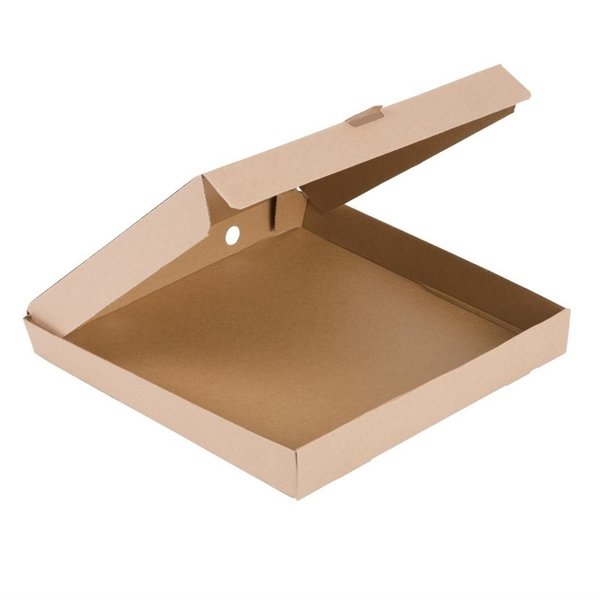 Composteerbare kartonnen pizzadozen 23cm | 100 stuks | 237x237x45(h)mm (plat)