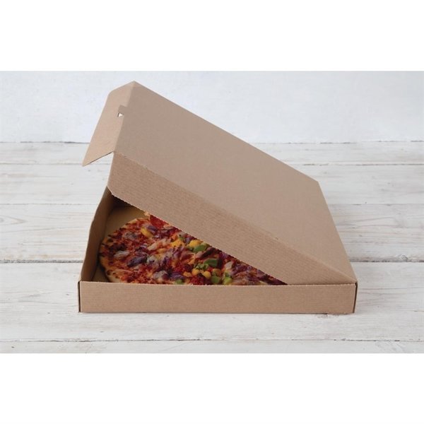 Composteerbare kartonnen pizzadozen 23cm | 100 stuks | 237x237x45(h)mm (plat)