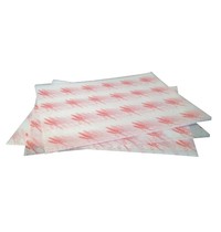 Gastronoble Vetvrij hamburger papier rood | 1000 stuks | 24,5(b) x 30(l)cm