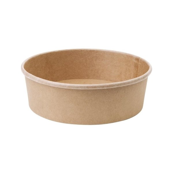 Ronde kraft saladeschaal 75cl | 300 stuks